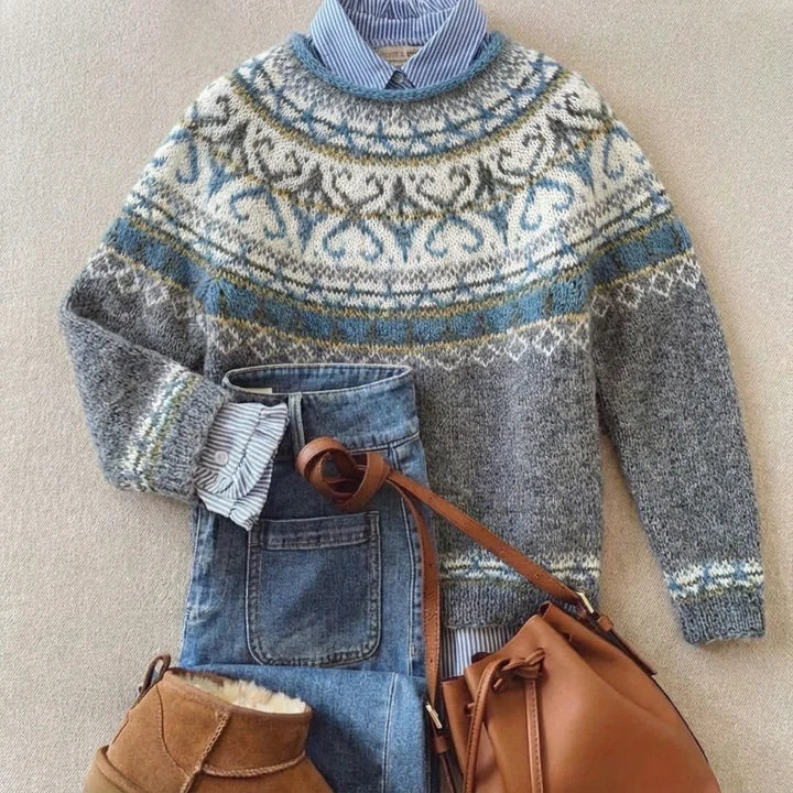Luxe™ | Pull en maille vintage chic