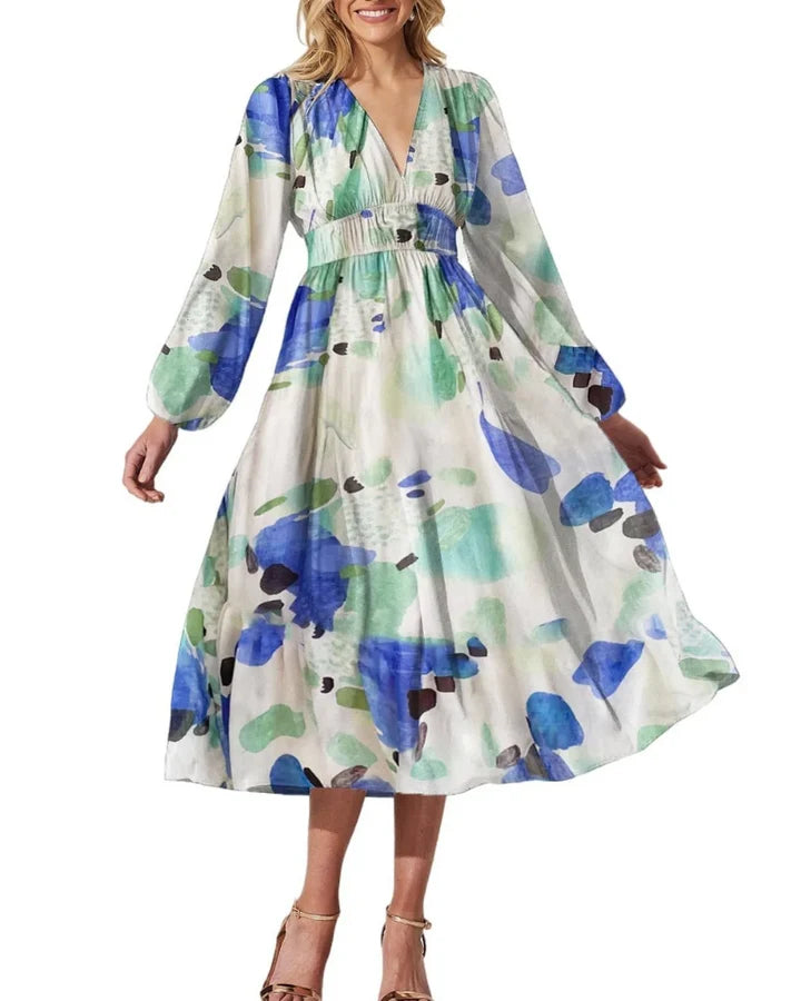 CELINE™ | Vestido Femenino con Estampado Floral