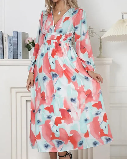 CELINE™ | Vestido Femenino con Estampado Floral