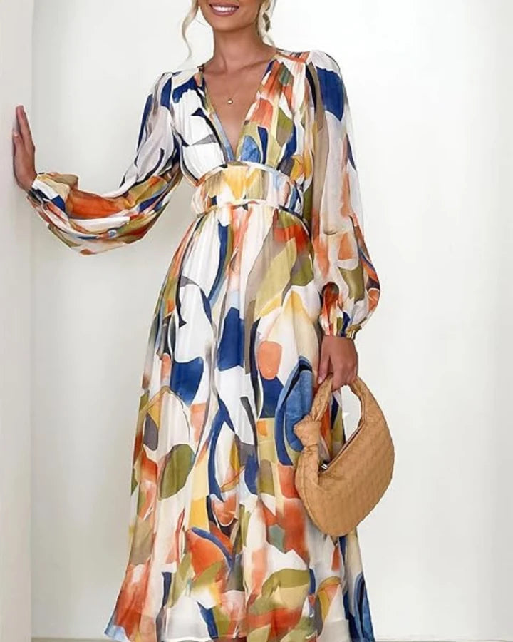 CELINE™ | Vestido Femenino con Estampado Floral