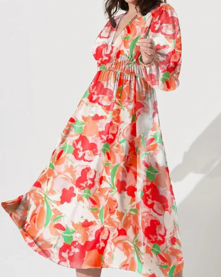 CELINE™ | Vestido Femenino con Estampado Floral