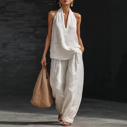 AINHOA™ | Conjunto de Dos Prendas con Textura de Lino