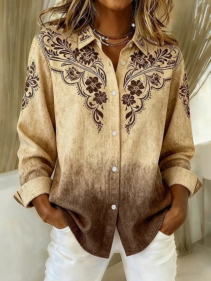 Tucson™ | Blouse boutonnée fleurie d’inspiration western vintage