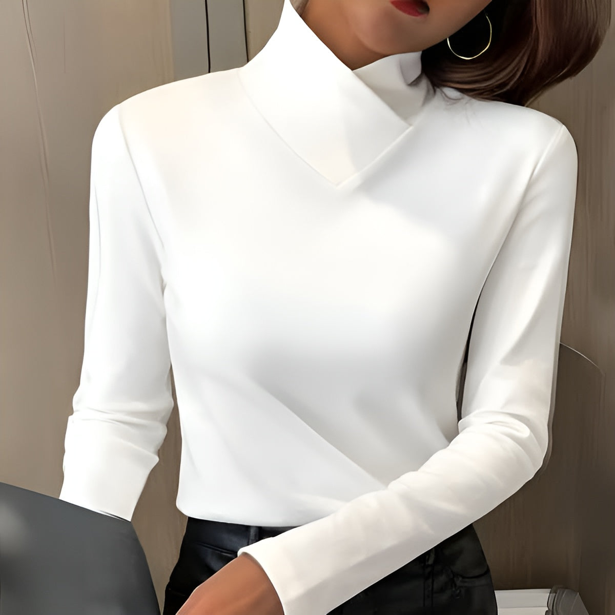 Winifred - Suéter elegante de cuello alto