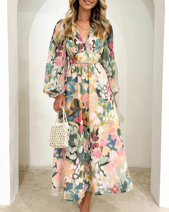 CELINE™ | Vestido Femenino con Estampado Floral
