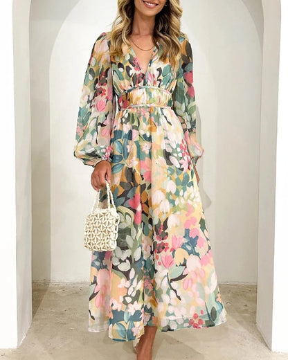 CELINE™ | Vestido Femenino con Estampado Floral