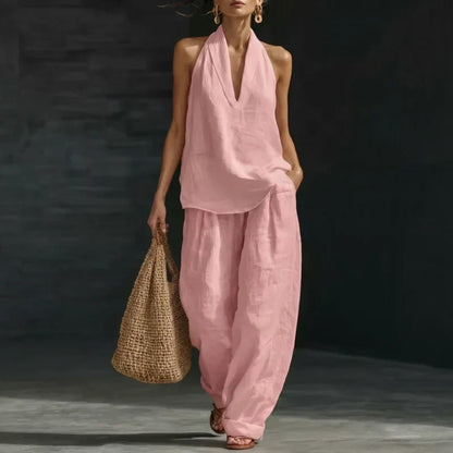 AINHOA™ | Conjunto de Dos Prendas con Textura de Lino