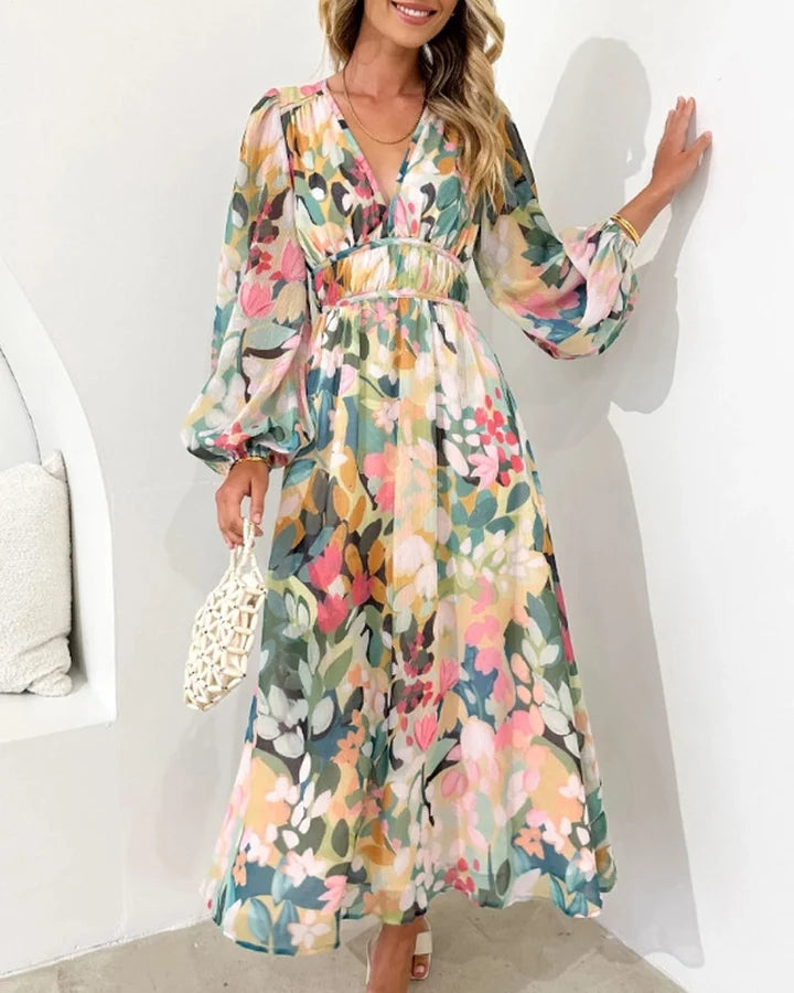 CELINE™ | Vestido Femenino con Estampado Floral