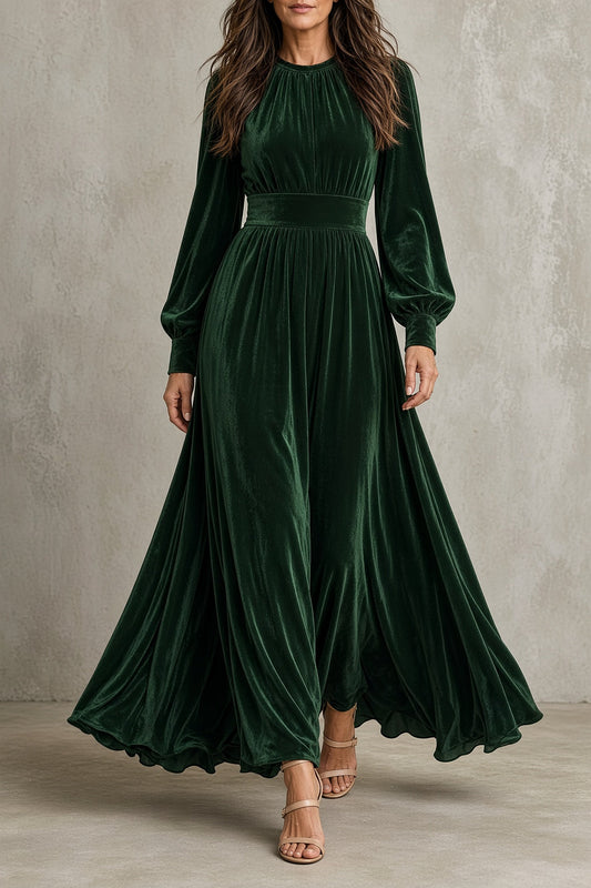 Robe en velours Elena™