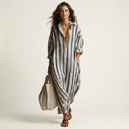 Carra | Vestido maxi a rayas