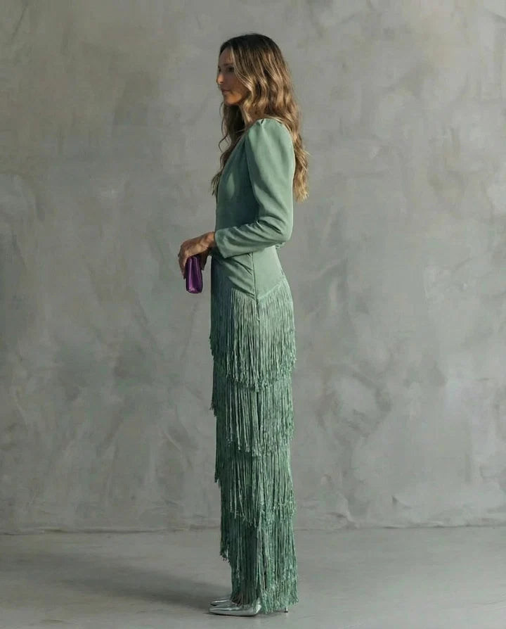 CHIARA™ | Vestido Elegante con Flecos