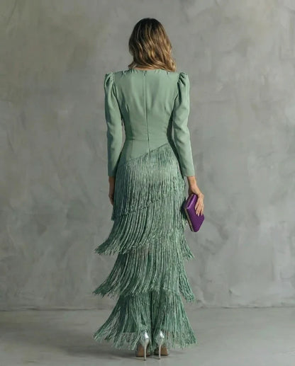 CHIARA™ | Vestido Elegante con Flecos