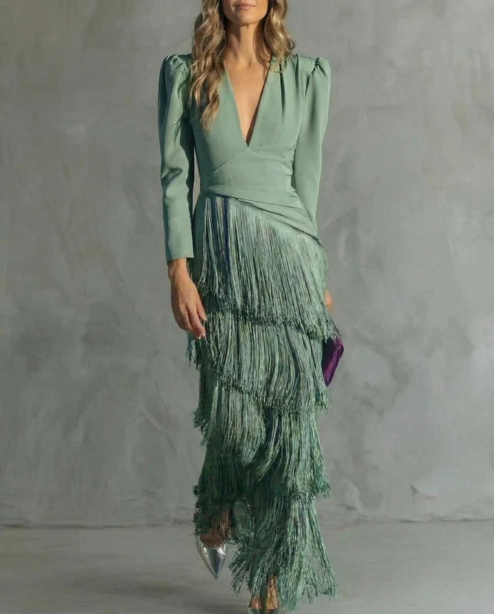 CHIARA™ | Vestido Elegante con Flecos