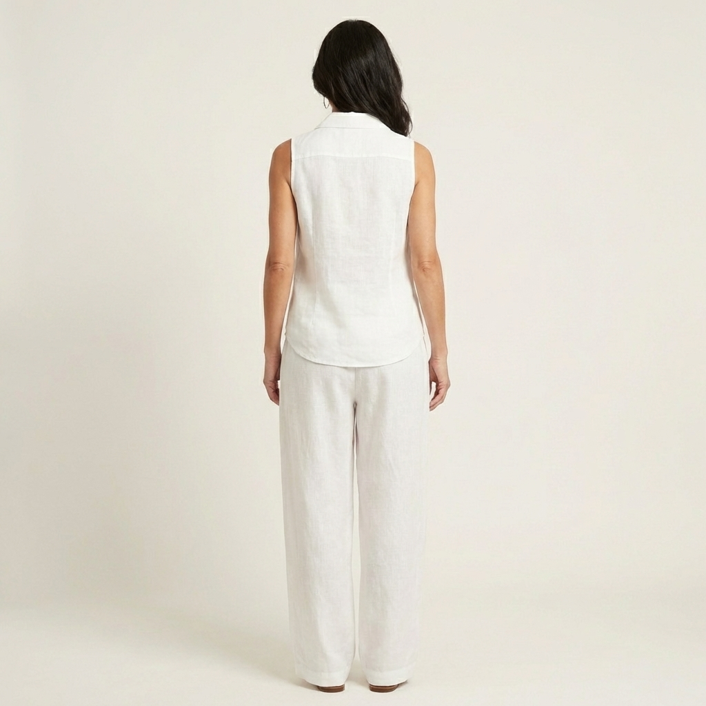 Twiila | Top envolvente y pantalón de pierna ancha
