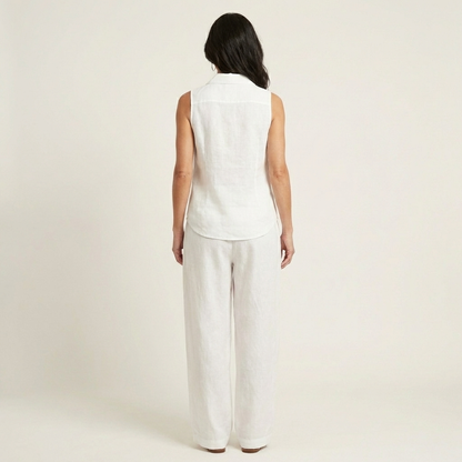 Twiila | Top envolvente y pantalón de pierna ancha