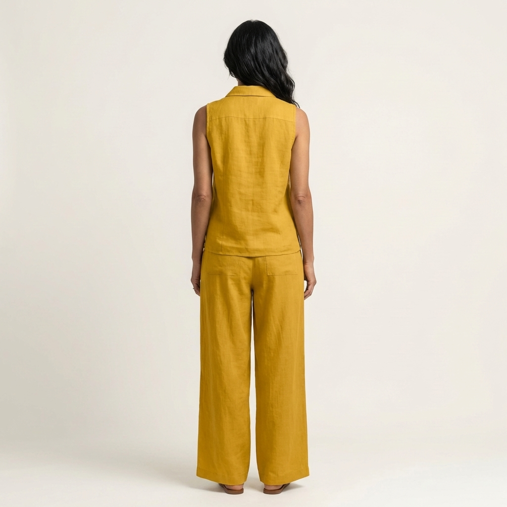 Twiila | Top envolvente y pantalón de pierna ancha