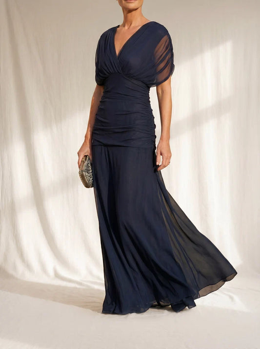 AVERY™ | Vestido Azul Elegante