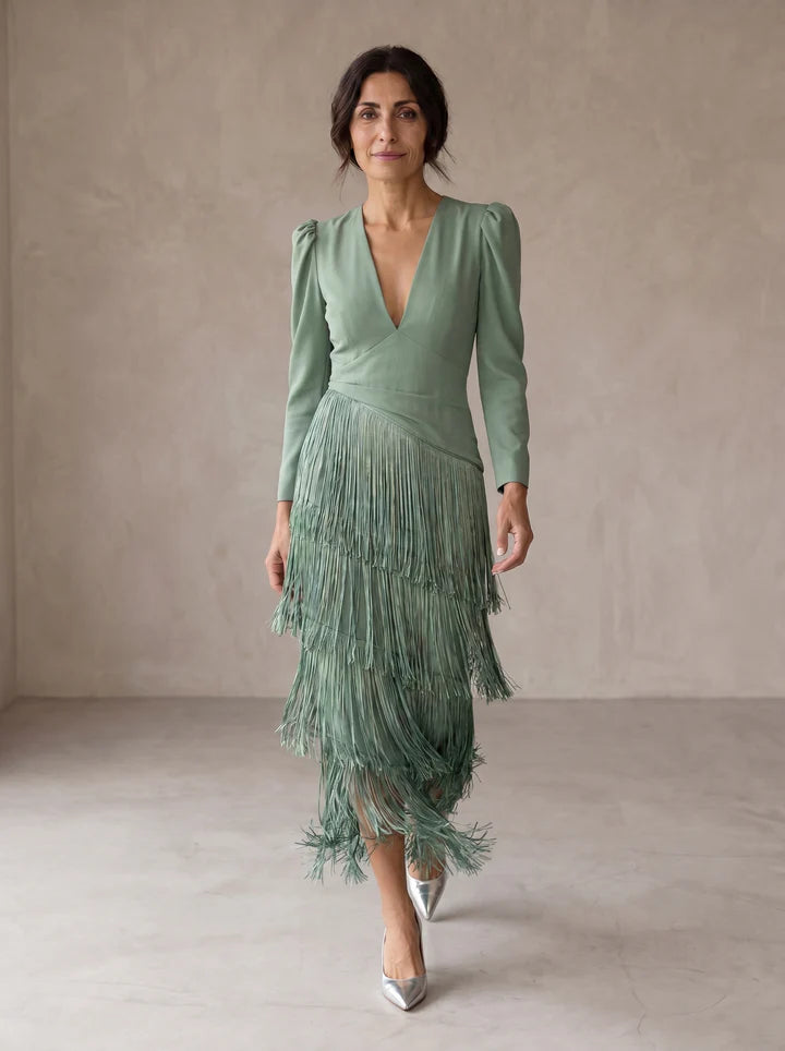 CHIARA™ | Vestido Elegante con Flecos