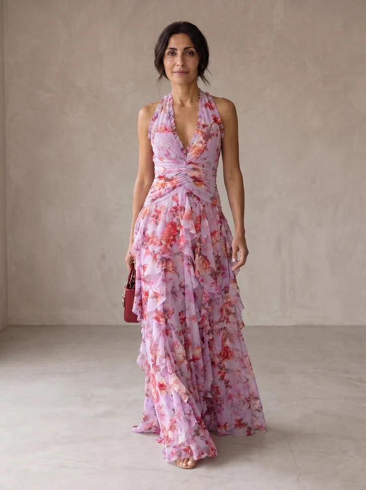 BELLADINA™ | Vestido Romántica Cascada de Rosas