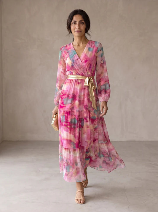 HAZEL™ | Vestido Cruzado con Estampado Floral