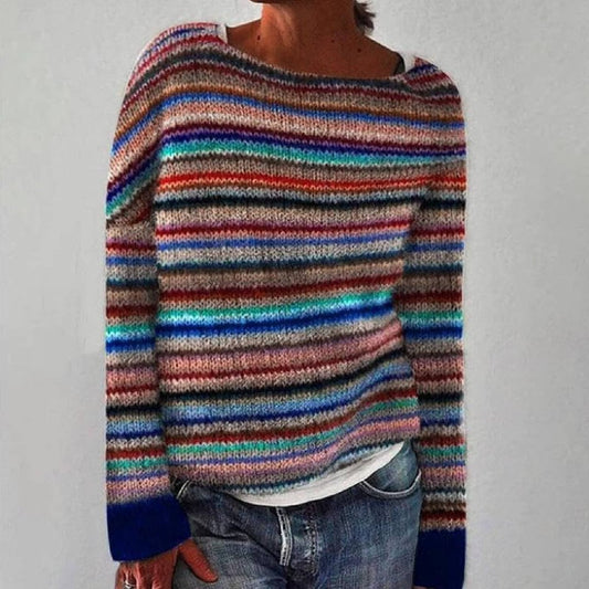 Donna | Pull douillet à rayures