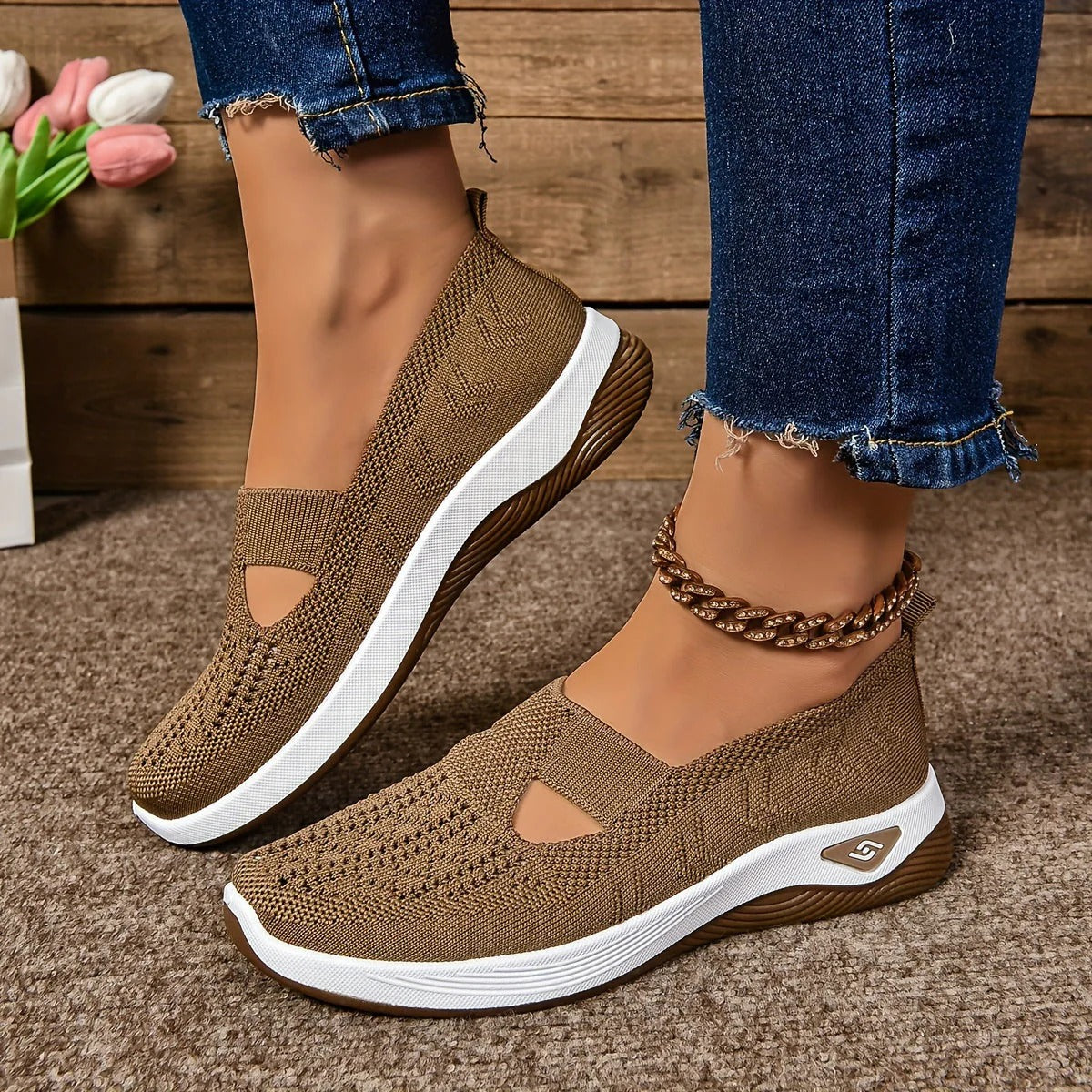 BRISA™ | Zapatilla Slip-On Transpirable con Cuña