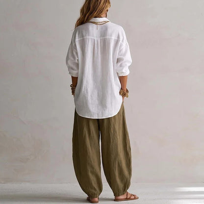 Ensemble Aitana avec chemise fluide et pantalon large