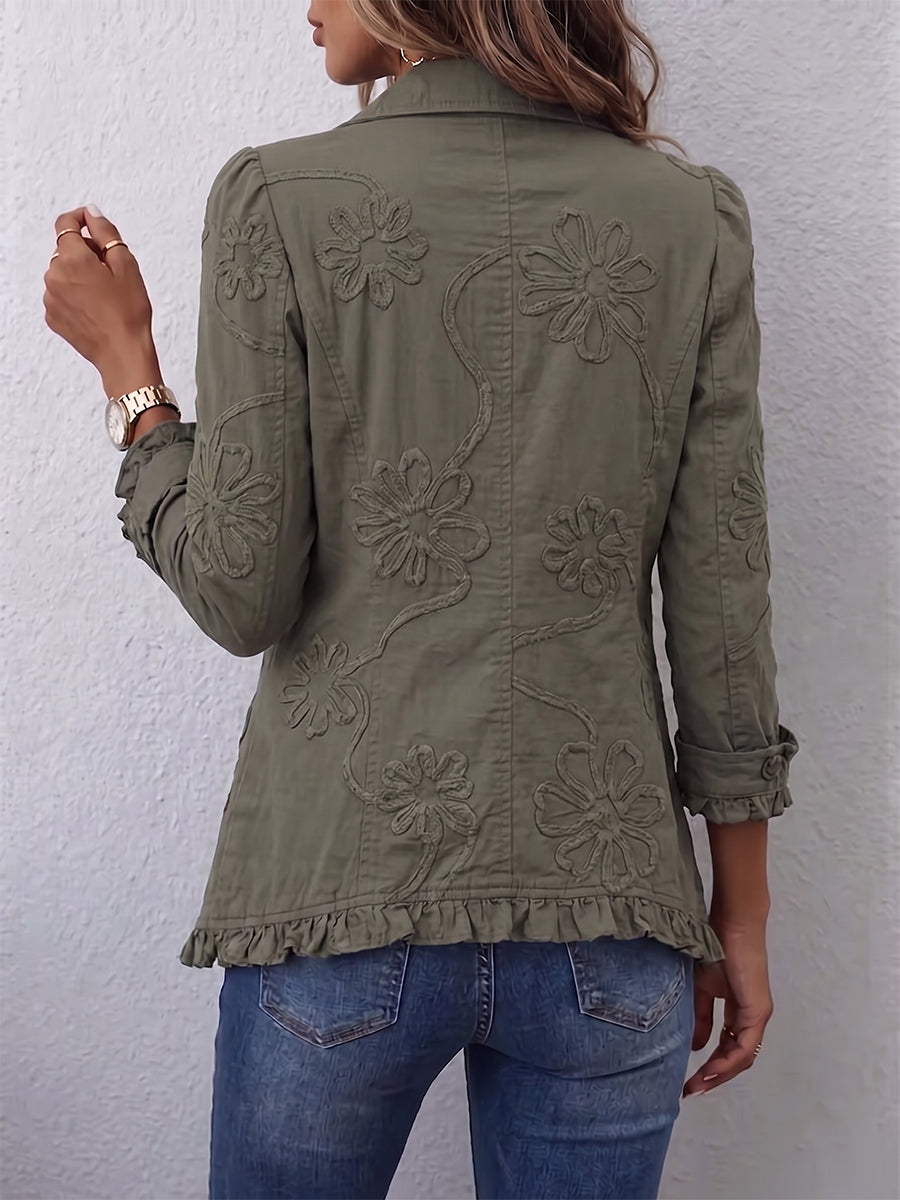 Assunta | Veste brodée avec volant