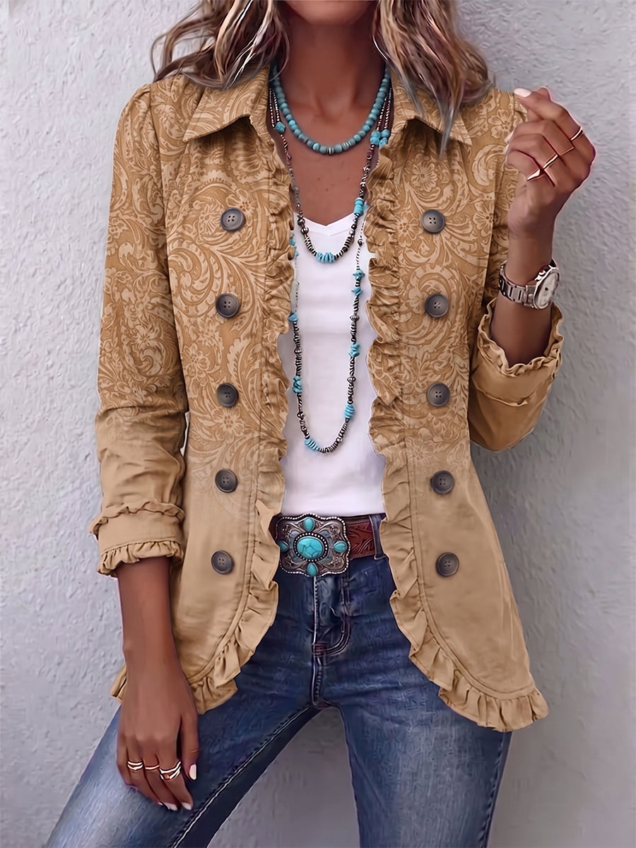 Palmira | Veste Fantaisie en Relief avec Volant