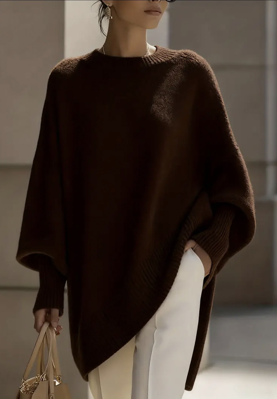 Kelsey™ | Pull oversize en maille drapée