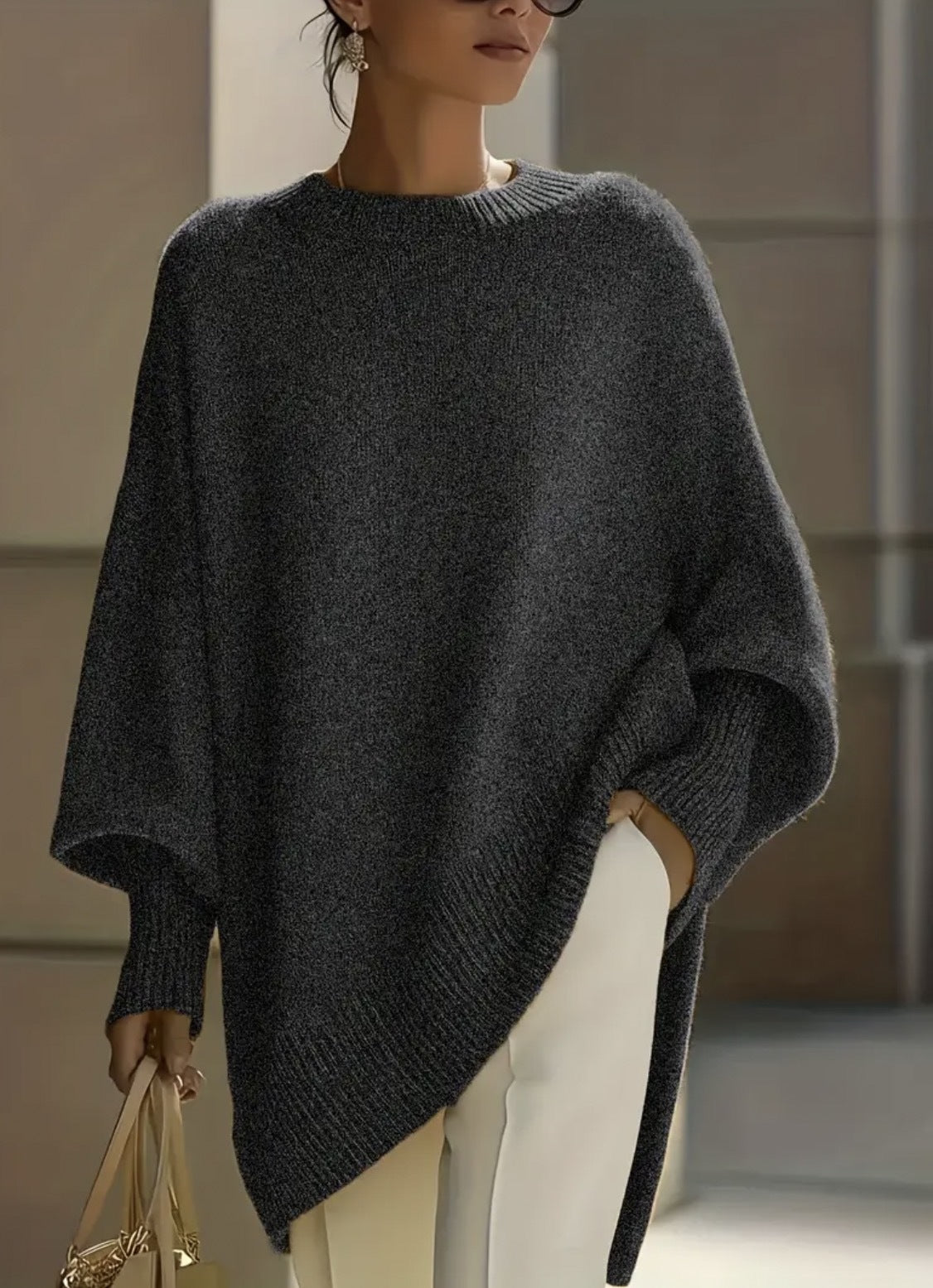 Kelsey™ | Pull oversize en maille drapée