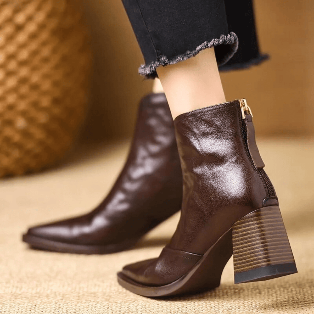 Amélie | Bottines en cuir